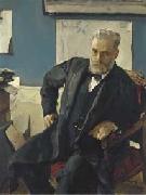 Valentin Serov Portrait of Emanuel Nobel, Germany oil painting artist